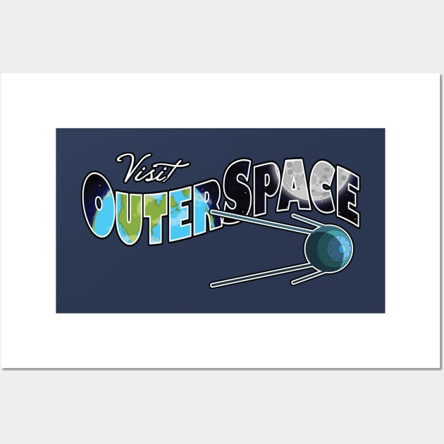Visit Outer Space Wall Art by KAMonkey